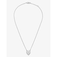 Gucci Trademark sterling silver heart pendant necklace, Women's, Silver | Selfridges