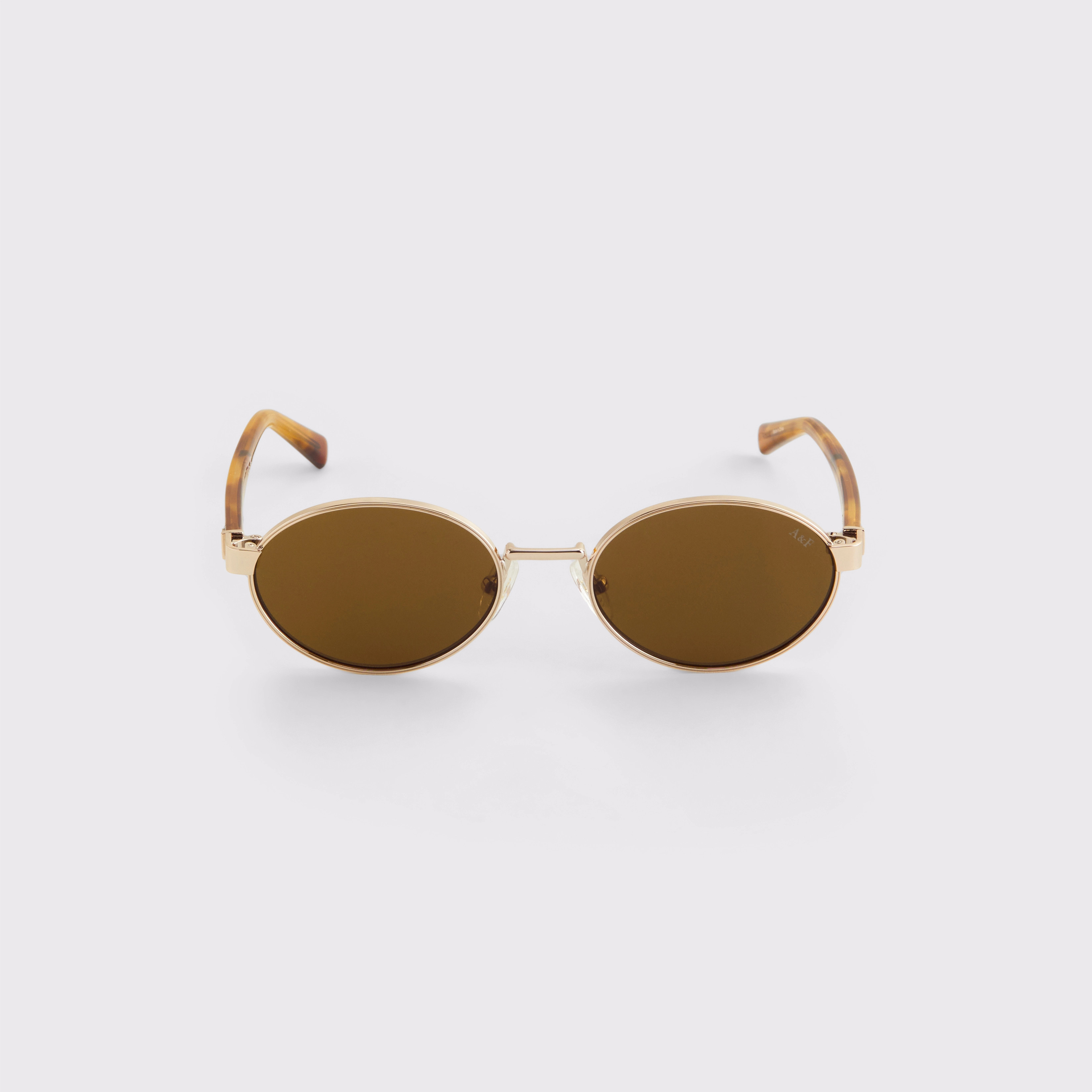 Wire Frame Oval Sunglasses | Abercrombie & Fitch (US)