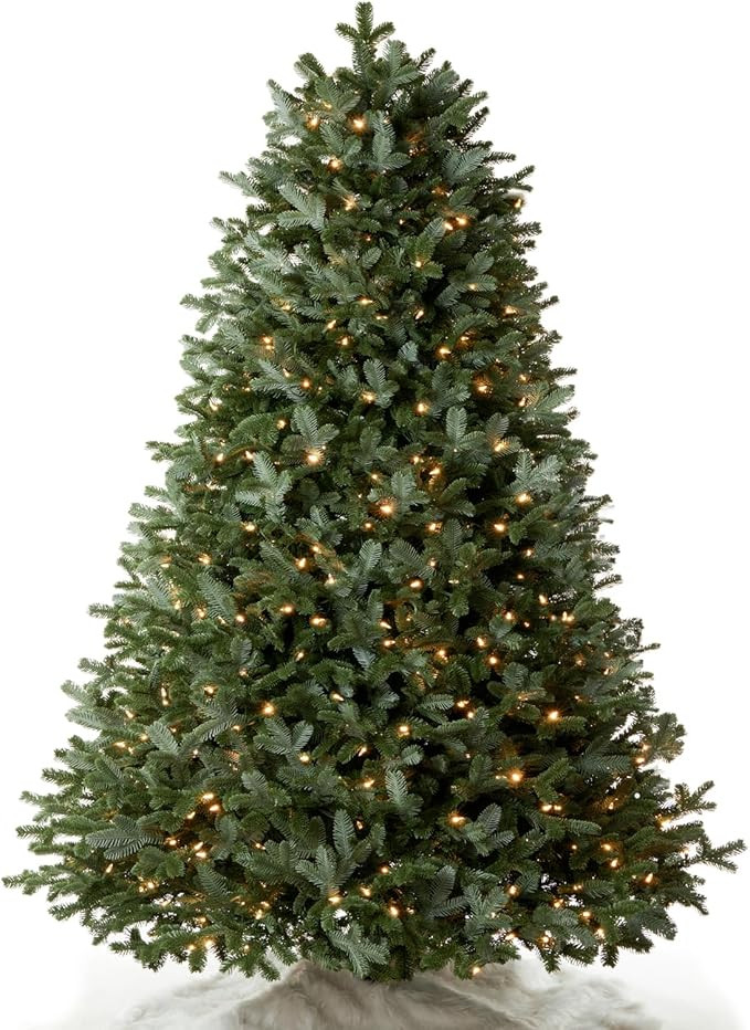 Amaoasis Pre-lit Premium Artificial Full Christmas Tree 9 Foot Frazer Fir, 1200 Warm White & Mult... | Amazon (US)