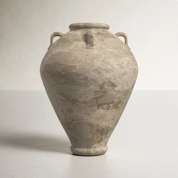 Fulton Brown 21" Indoor / Outdoor Ceramic Jar | Wayfair Professional