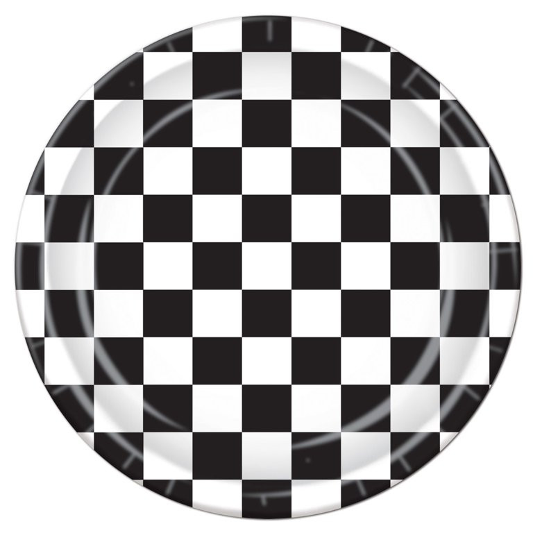Checkered Plates 9"- 12 Pack(8 Per Package) | Walmart (US)