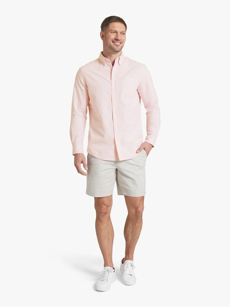 Chaps Men's & Big Men's Long Sleeve Oxford Woven Shirt, Sizes S-3XL | Walmart (US)