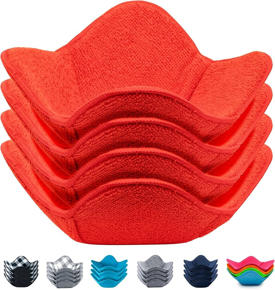 Microwave Bowl Cozy Holders for Hot Food Set of 4 Hot Pads for Bouillon Cups Multipurpose Heat Pr... | Amazon (US)