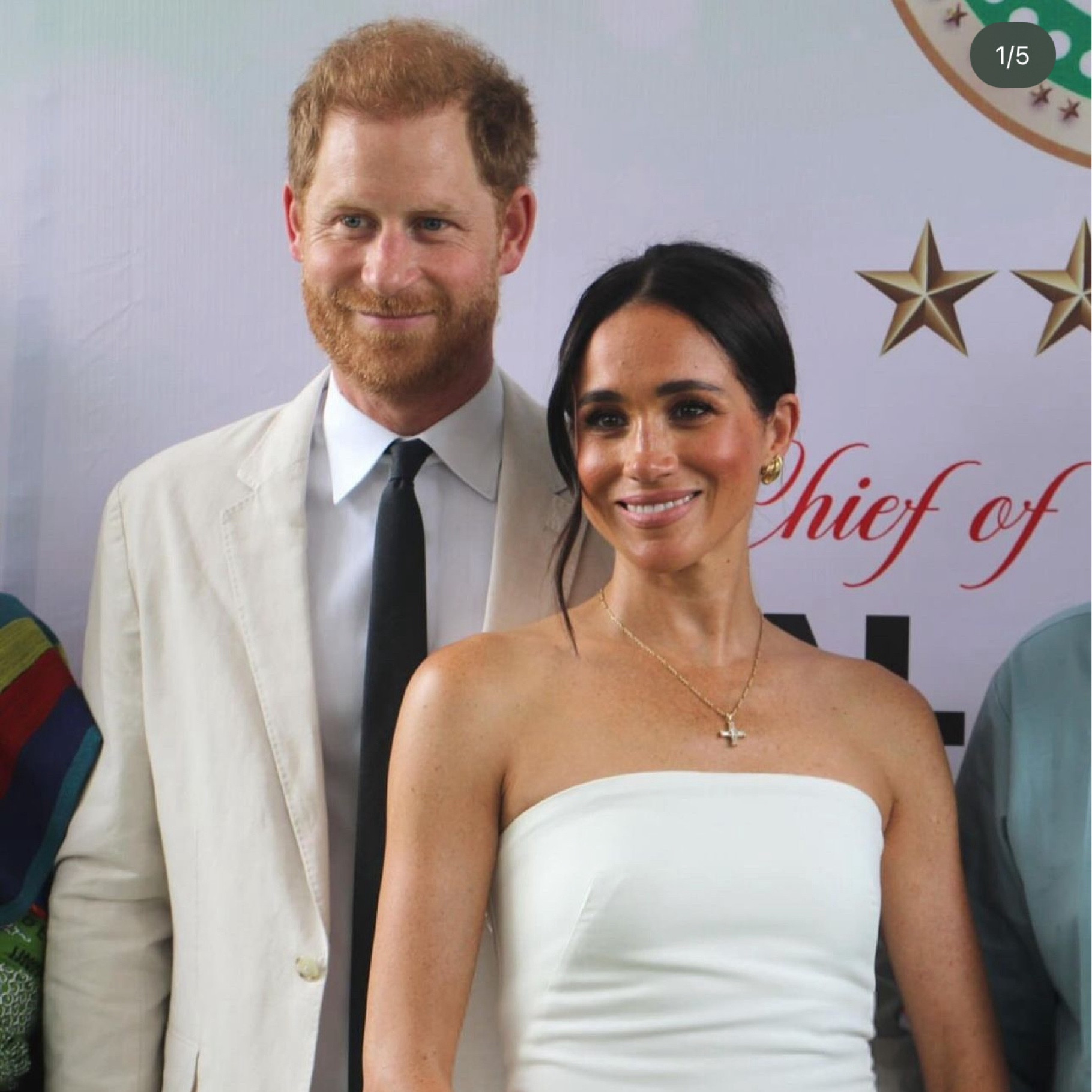 Radiant in white! #MeghanMarkle and Prince Harry were stunning in white and cream hues at an afternoon reception in Nigeria. ❤️

#LTKTravel #LTKSeasonal #LTKWedding