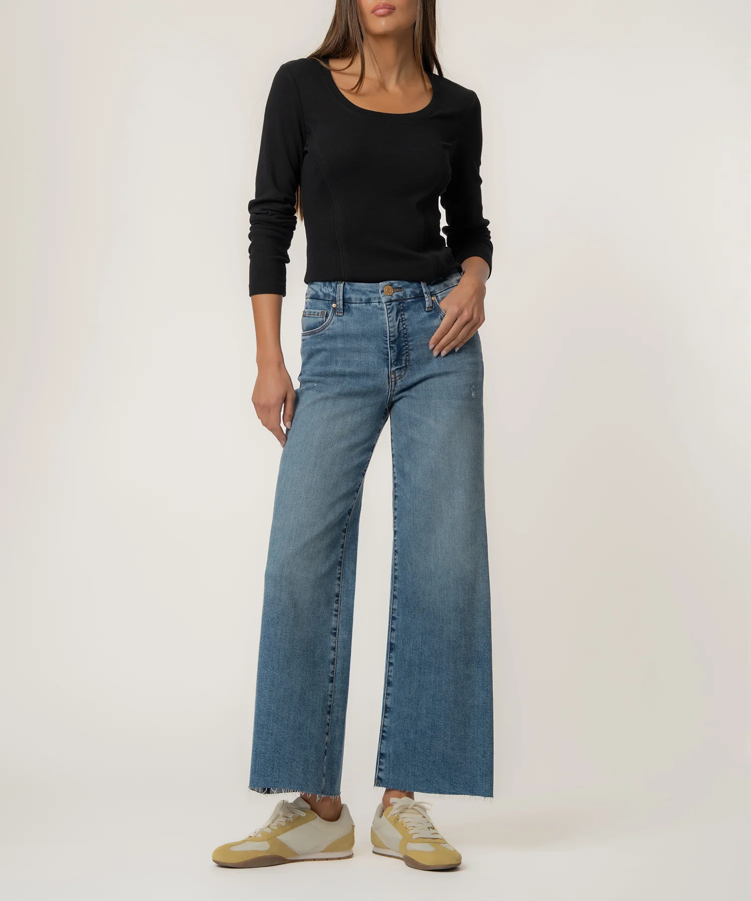 Meg High Rise Wide Leg, Petite - 2P / Regent W/Medium Base Wash - Kut from the Kloth | Kut From Kloth