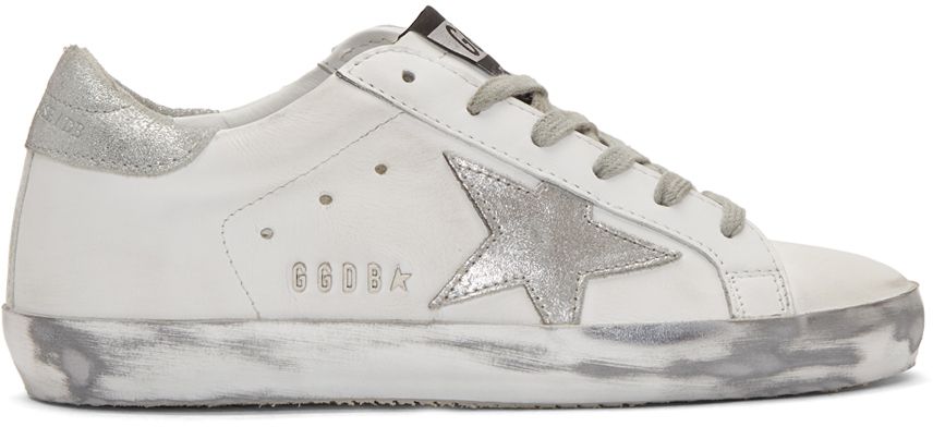 White & Silver Superstar Sneakers | SSENSE