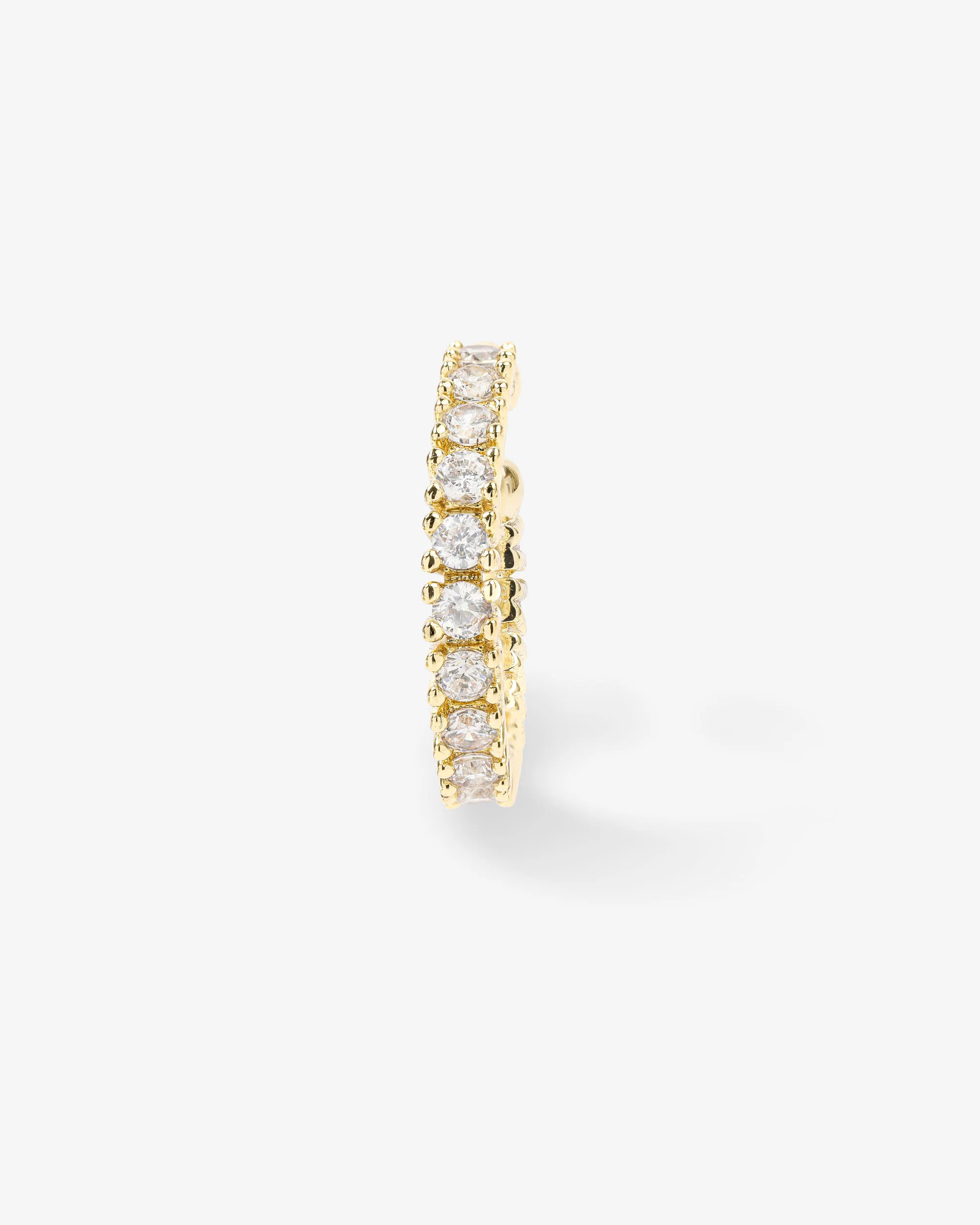 Heiress Ear Cuff - Gold|White Diamondettes | Melinda Maria Jewelry