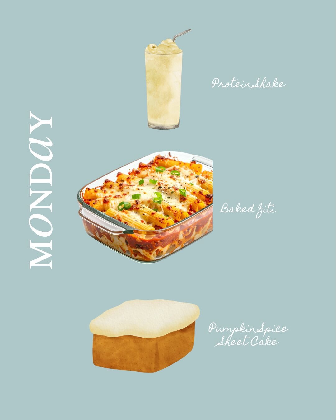 Some Mondays call for a little comfort and a lot of carbs. I’ll find mine somewhere between the creamy swirl of a protein shake and a bubbling dish of leftover baked ziti from the oven. Maybe that’s the thing about Mondays: they demand softness, a little indulgence, and something that reminds you life can still taste good. And tonight, it’ll taste like pumpkin spice sheet cake.

What’s on your menu?
Gracefully yours,
🫶🏻 Jeanie Jo

#LTKSeasonal #LTKHome