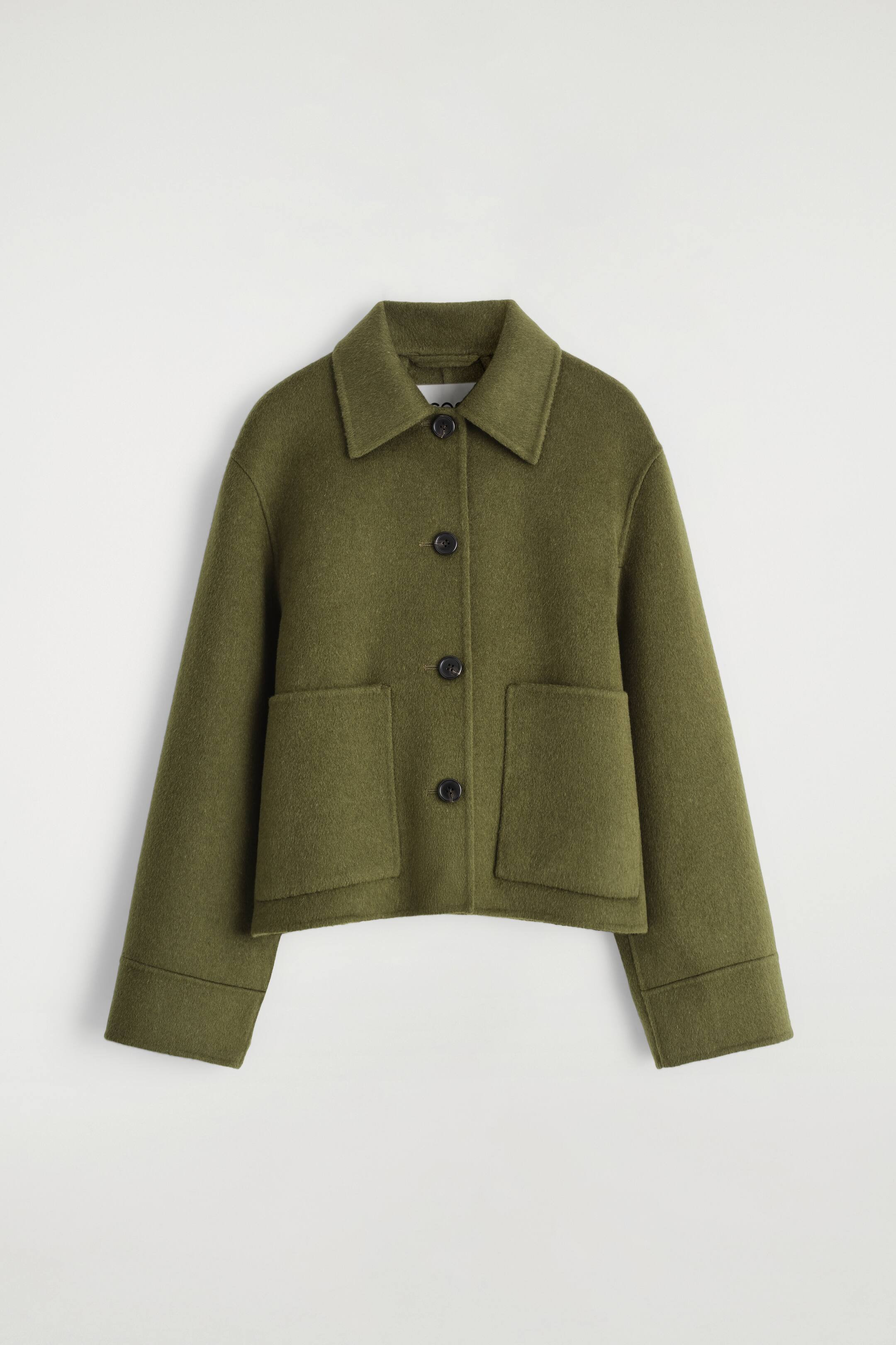 BOXY DOUBLE-FACED WOOL JACKET | H&M (UK, MY, IN, SG, PH, TW, HK)