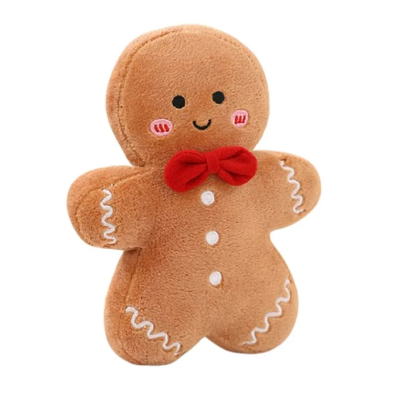 Christmas Plush Doll Cute Christmas Tree Gingerbread Man Doll Pillow Soft Sofa Cushion Ornament F... | Walmart (US)