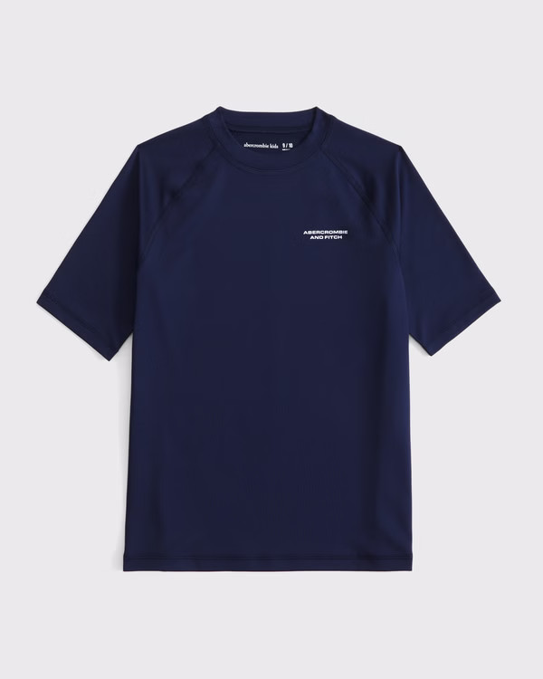 boys logo rashguard | boys swimwear | Abercrombie.com | Abercrombie & Fitch (US)