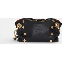 Hammitt Daniel Crossbody Clutch Black Brushed Gold Red Zip Sml | Hammitt (US)