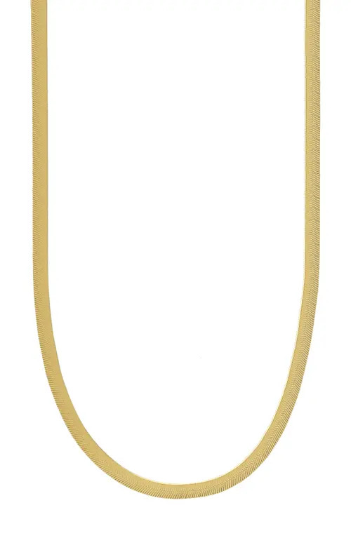 Bony Levy 14K Gold Herringbone Chain Necklace in 14K Yellow Gold at Nordstrom, Size 16 | Nordstrom