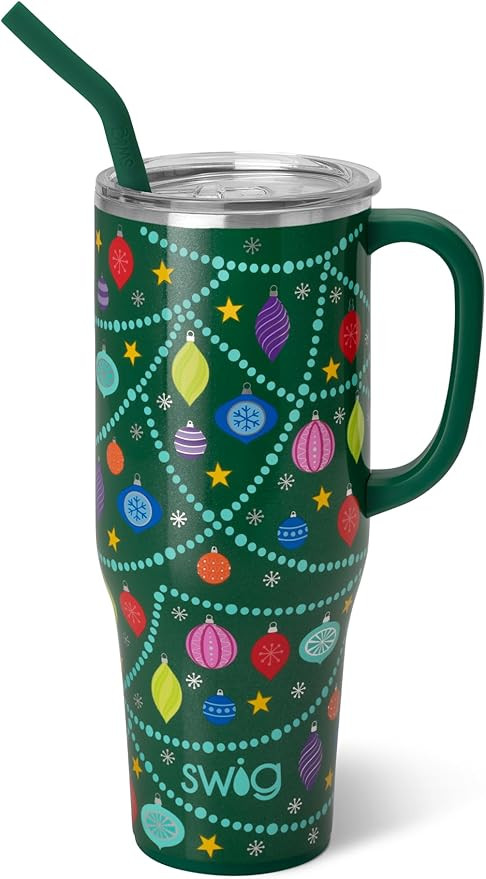 Swig Life 40oz Mega Mug | 40 oz Tumbler with Handle and Straw, Cup Holder Friendly, Dishwasher Sa... | Amazon (US)