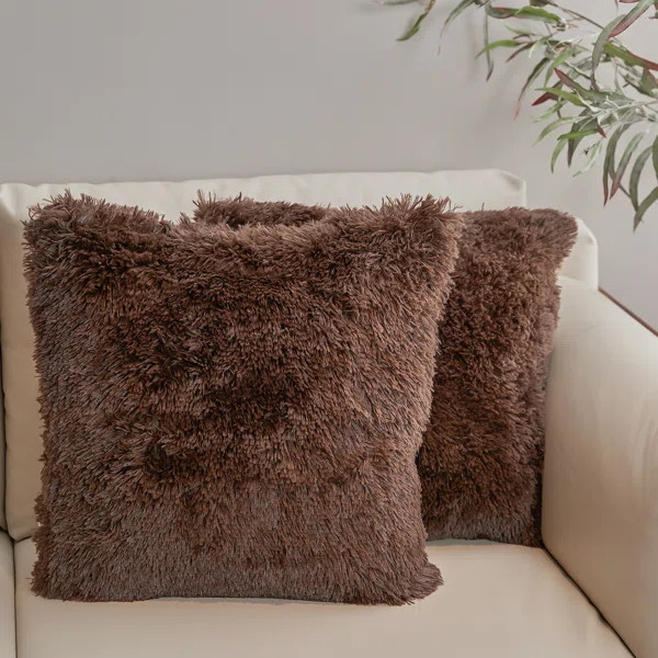 Whalan Faux Fur Throw Pillow | Wayfair North America