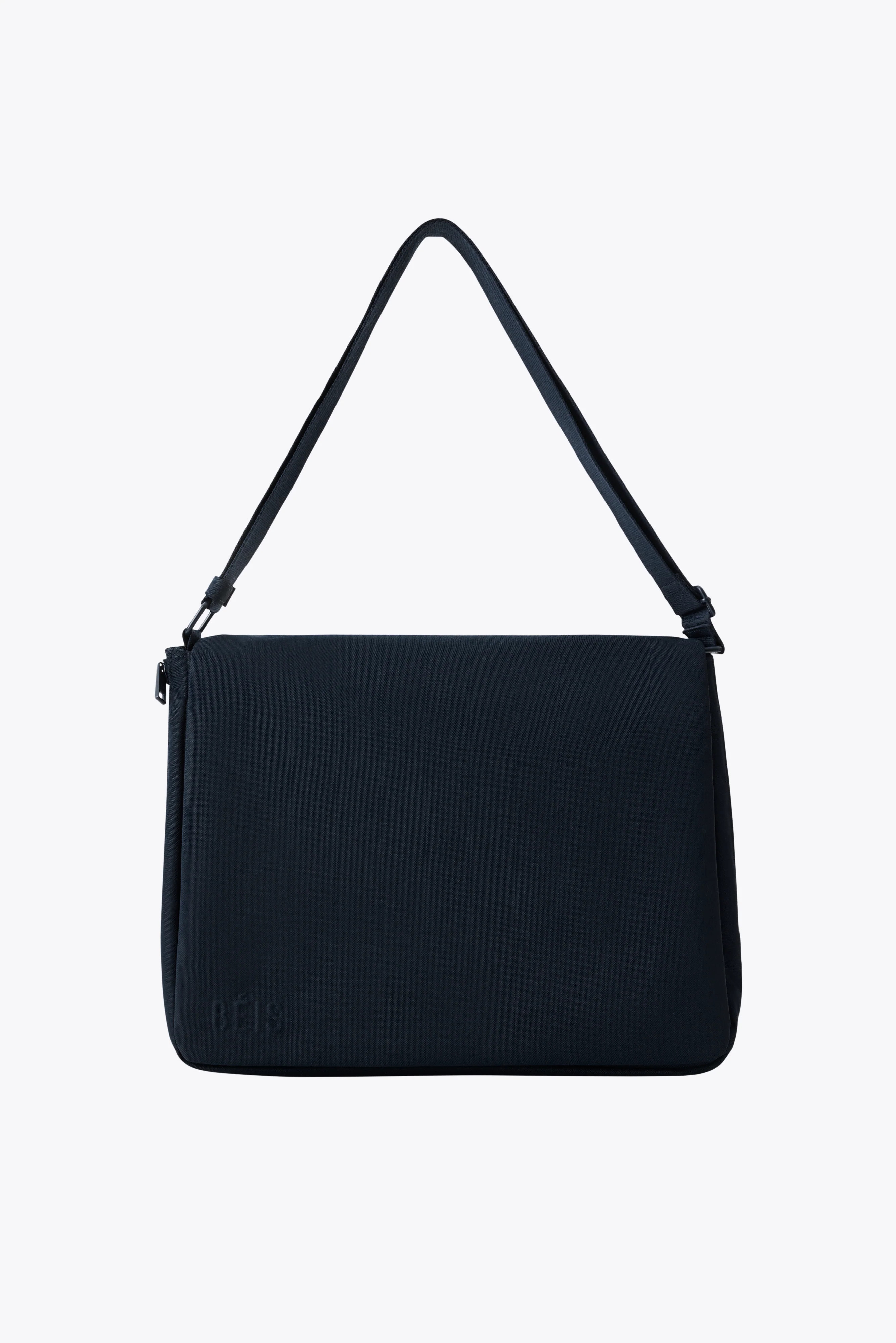 The Expandable Messenger Tote 
                in Navy | BEIS
