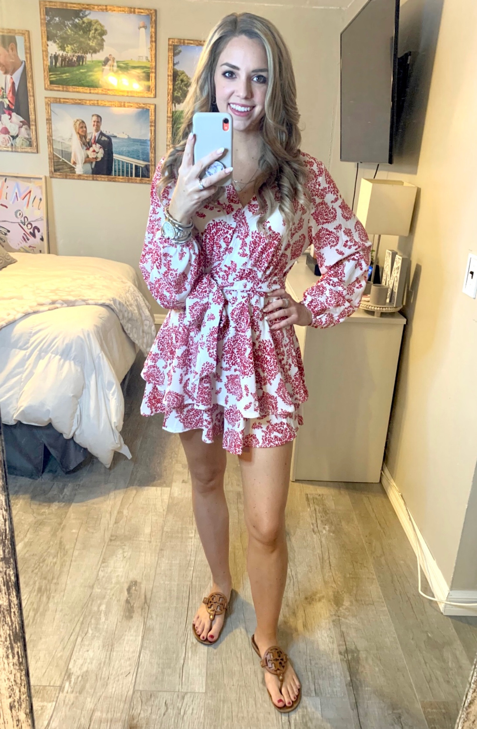 Wore this to a family party and love how springy it is! I’m wearing a large in this romper and it’s so comfy and tall girl friendly. I’m 5’ 8” for reference 

#LTKunder50 #LTKshoecrush #LTKstyletip