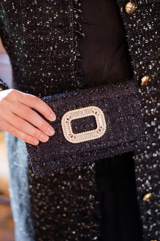 Coco Clutch - Rhinestone Buckle | Lisi Lerch Inc