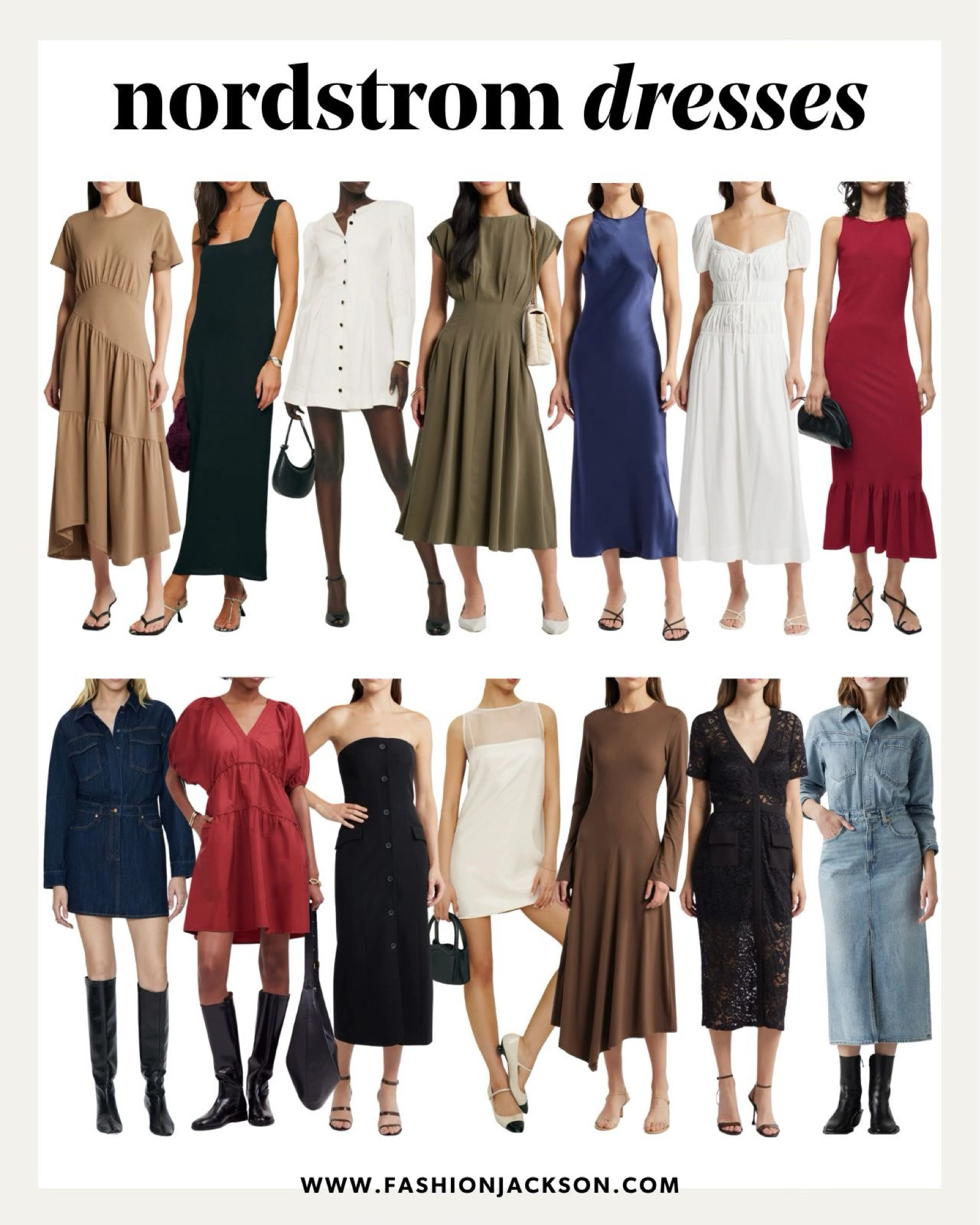 New dresses at @nordstrom! Most under $200. #summerdress #summeroutfit #falldress #falloutfit #fallfashion #summerfashion #sundress #whitedress #blackdress #midi #mini #nordstrom #fashionjackson

#LTKOver40 #LTKSeasonal #LTKStyleTip