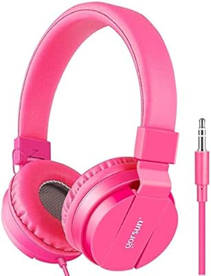 Kids Headphones, Gorsun Lightweight Stereo Foldable Wired Headsets for Kids Adults Adjustable Hea... | Amazon (US)
