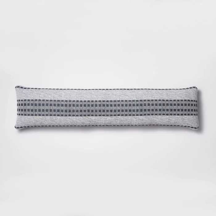 Bed Lumbar Woven Texture Stripe Decorative Throw Pillow Slate Blue - Threshold™ designed with S... | Target