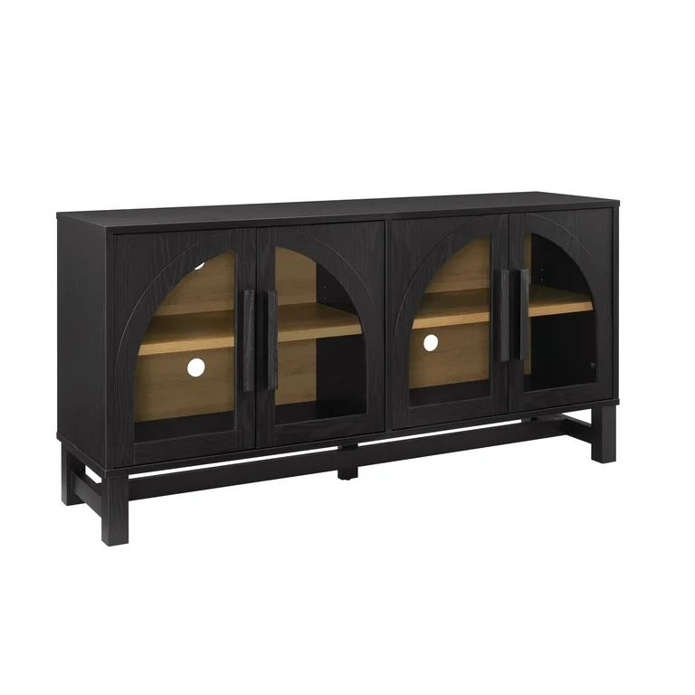 Better Homes & Gardens Juliet Arc TV Stand for TVs up to 65”, Black Wood Finish | Walmart (US)