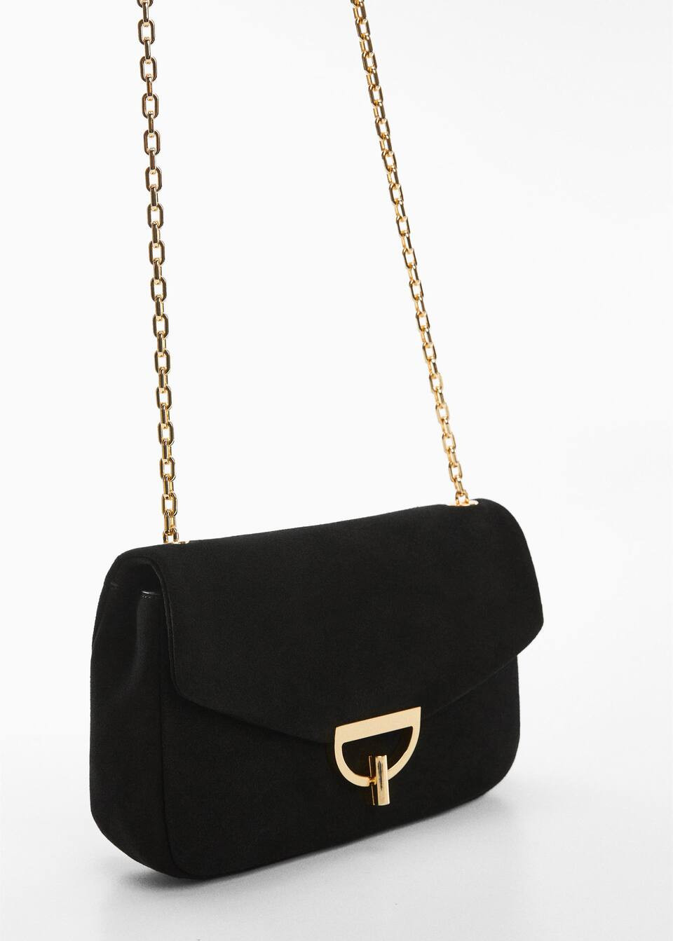 Chain leather bag -  Women | Mango USA | MANGO (US)