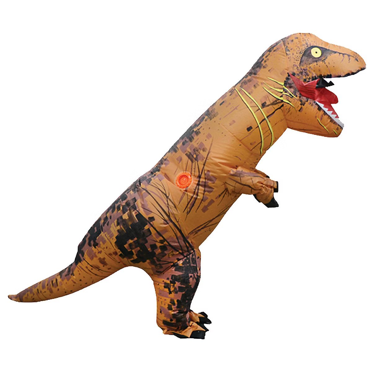 Studio Halloween Kids' Inflatable T-Rex Dinosaur Costume - One Size Fits Most - Brown | Target