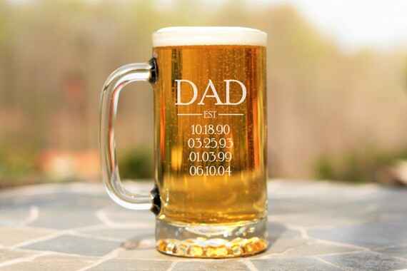 Beer Gift for Dad Happy Fathers Day Gift for Dad Dad Est | Etsy | Etsy (US)