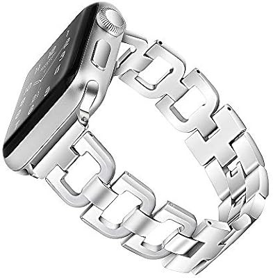 OULUCCI Stainless Steel Band Compatible Apple Watch Band 38mm 40mm Women Iwatch Series 4, Series ... | Amazon (US)
