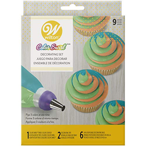 Wilton Colour Swirl Three-Colour Coupler Decorating Set; 9-Piece | Amazon (CA)