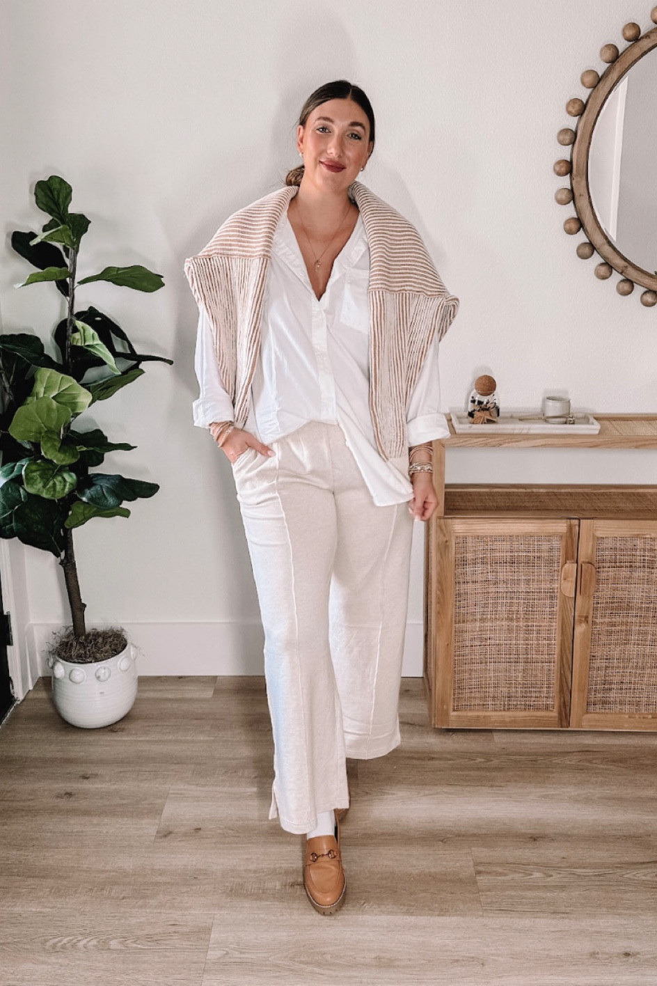 Teacher outfit // work wear
This is so comfy but cute & professional looking. I would’ve lived in this as a teacher! Wearing tts L in all  

#LTKworkwear #LTKSeasonal #LTKmidsize