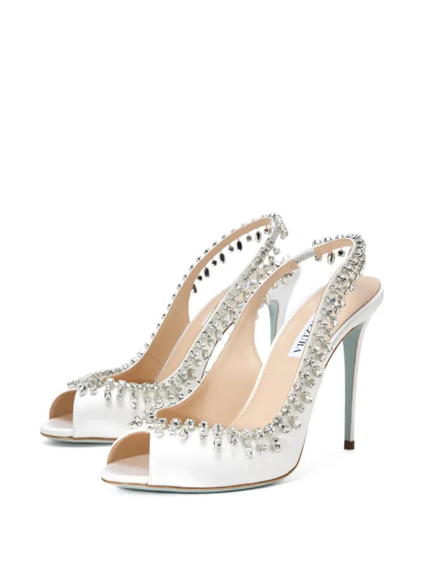 105mm Temptation crystal-embellished slingback sandals | Farfetch Global