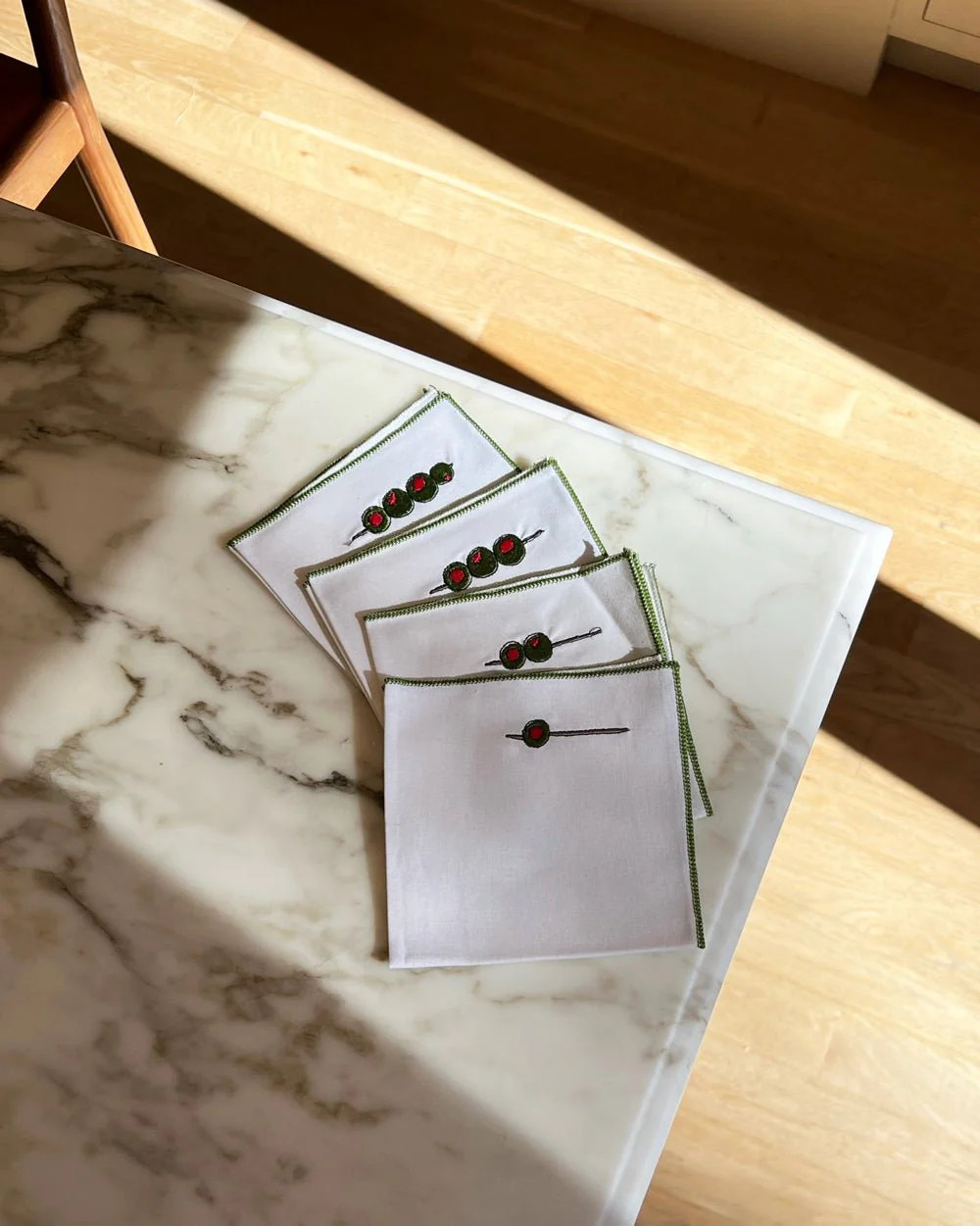 martini olive cocktail napkins (set of 4)

                      -

                      $32

  ... | Cupcakes and Cashmere