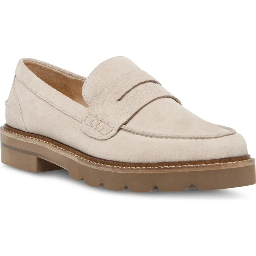 Anne Klein Emmylou Penny Loafer in Beige Suede at Nordstrom, Size 9.5 | Nordstrom
