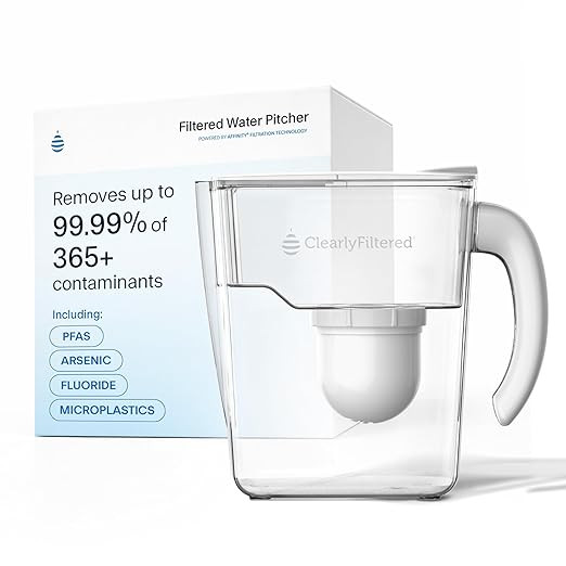 Clearly Filtered No.1 Filtered Water Pitcher/Updated Model/Targets 365+ Contaminants e.g. Fluorid... | Amazon (US)