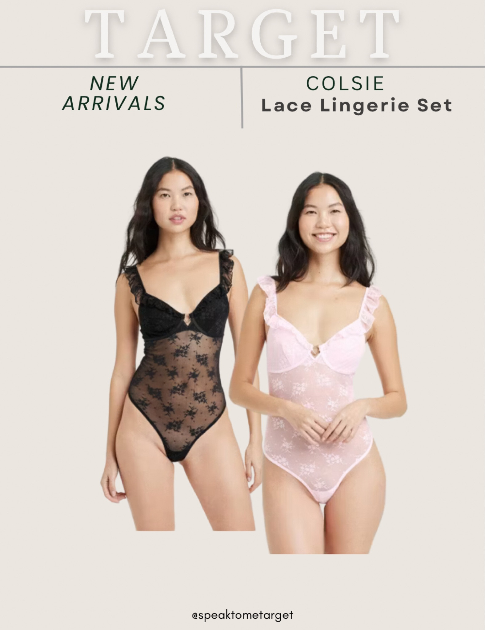New at Target! Colsie lace lingerie set 

#LTKStyleTip #LTKFindsUnder50