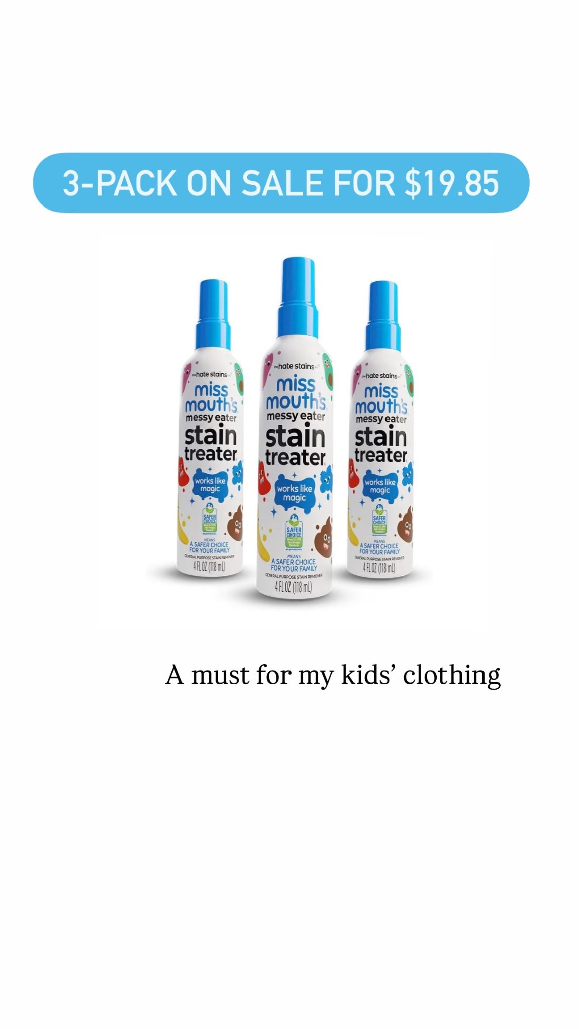 Miss Mouth’s stain treated on sale
Amazon finds


#LTKSaleAlert #LTKmomlife #LTKKids