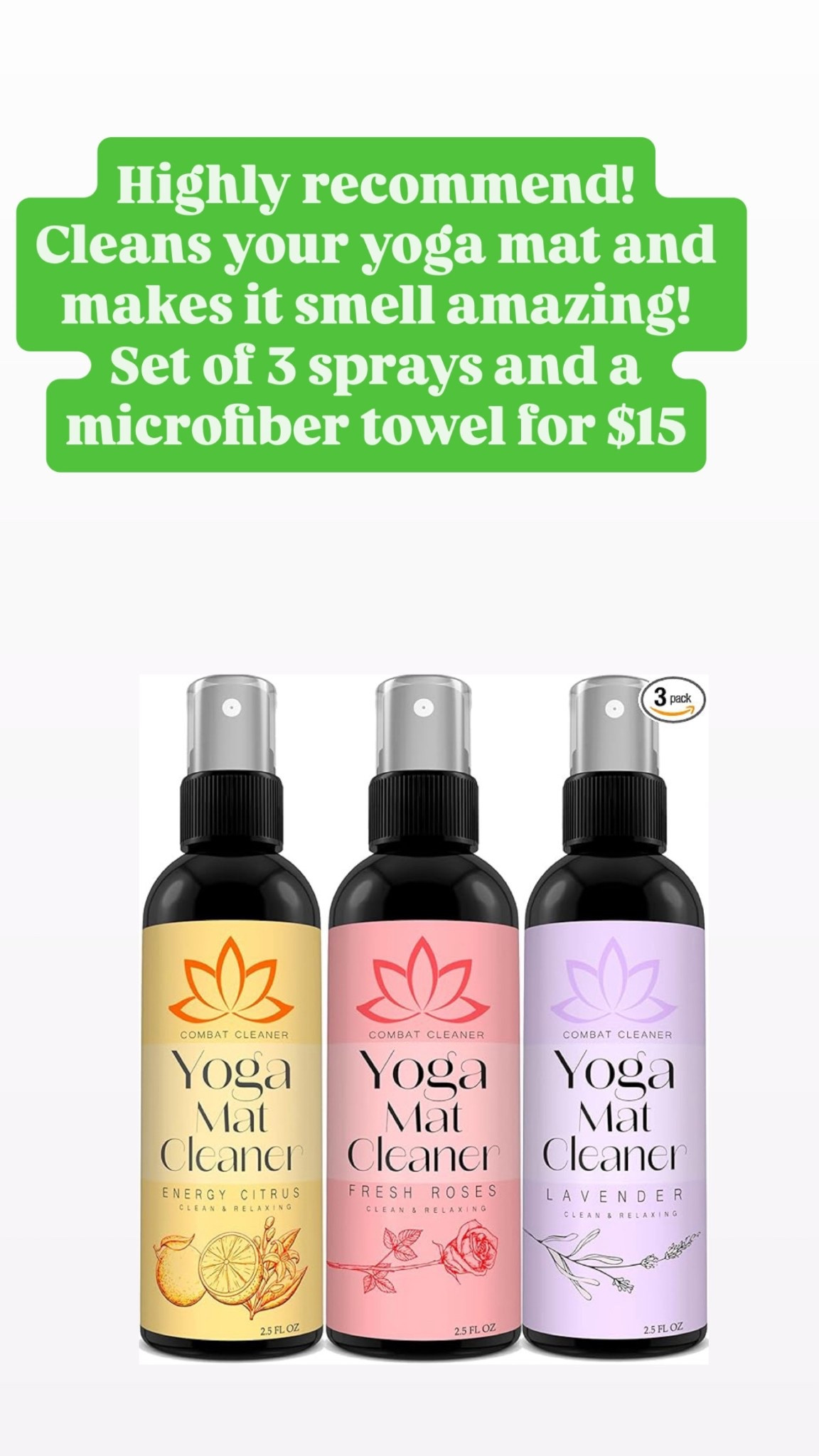 Yoga mat cleaner! This stuff is genius! 
Yoga
Pilates 
Amazon deals 

#LTKFindsUnder50 #LTKActive #LTKFindsUnder100