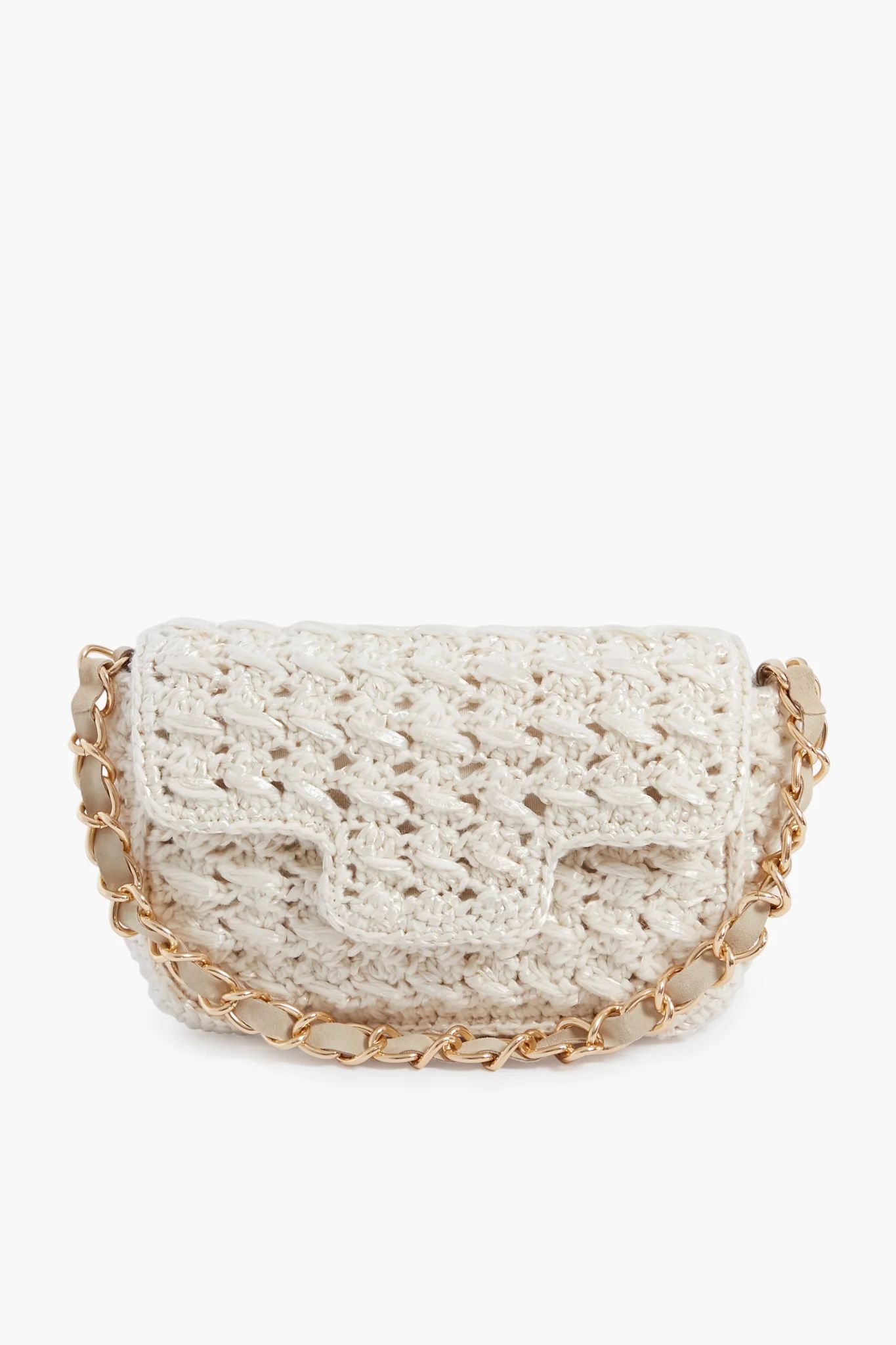 Cream Woven Shoulder Bag | Tuckernuck (US)