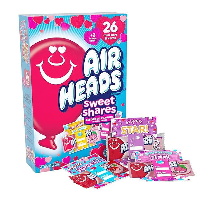 Airheads Mini Bars, Assorted Fruit Flavors Bulk Variety, Valentine's Day Candy for Kids & Adults,... | Amazon (US)