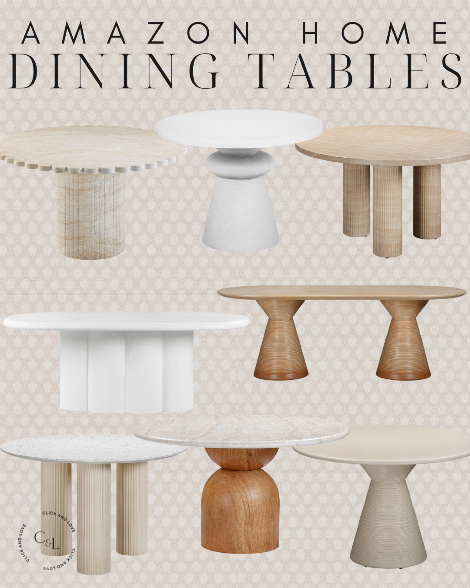 Dining tables from Amazon! I love the unique styles of these modern dining tables. The neutral and wood tones make them great pieces to easily blend in your space 👏🏼

Dining table, modern dining table, kitchen table, dining room, kitchen, dining room inspiration, dining room styling, modern home decor, unique furniture, wooden dining table, white dining table, outdoor table,’outdoor dining table, patio furniture, budget friendly home decor, home design, shoppable inspiration, curated styling, beautiful spaces, look for less, designer inspired, Amazon, Amazon home, Amazon must haves, Amazon finds, amazon favorites, Amazon home decor #amazon #amazonhome

#LTKStyleTip #LTKFamily #LTKHome
