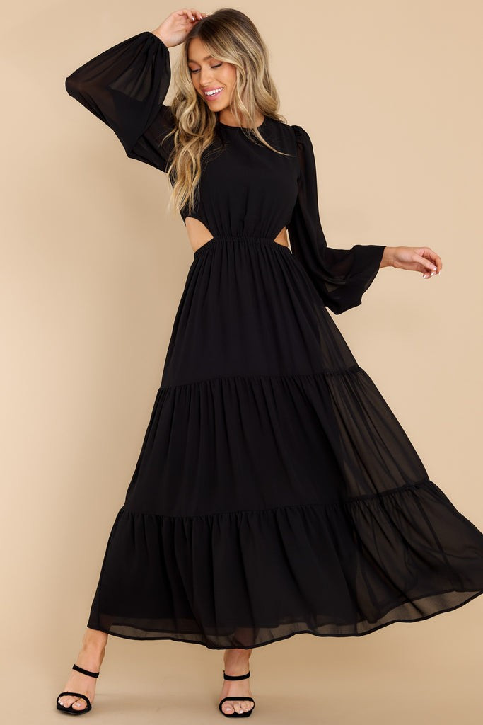 That's Rich Black Maxi Dress | Red Dress 