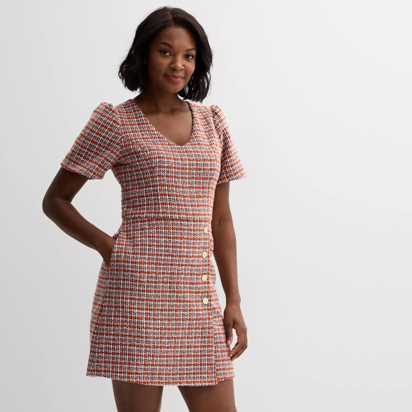 Women's Draper James Short Sleeve Tweed Dress | Kohl's