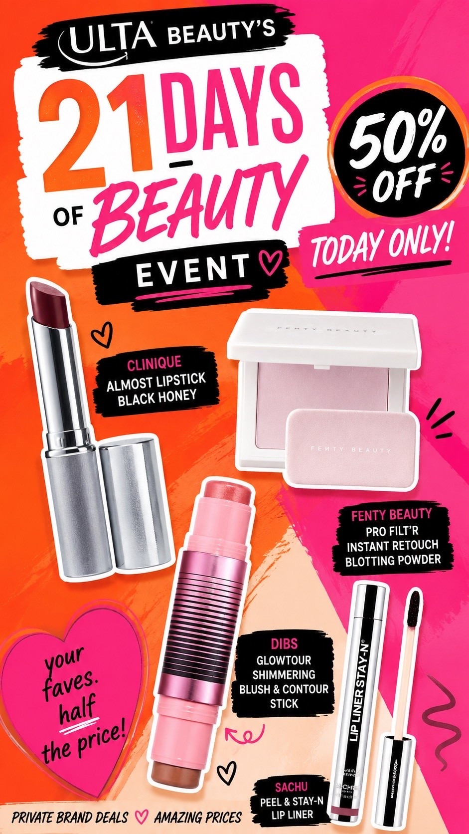 Aug. 28th - @ulta 50% off my personal faves. Take advantage of these insane daily deals!

#LTKgrwm #LTKSaleAlert #LTKBeauty