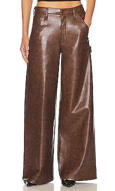 AGOLDE Dale Wide Leg Carpenter Trouser in Cola from Revolve.com | Revolve Clothing (Global)