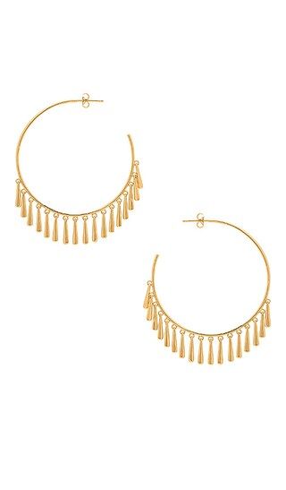 gorjana Kona Hoop Earrings in Gold | Revolve Clothing