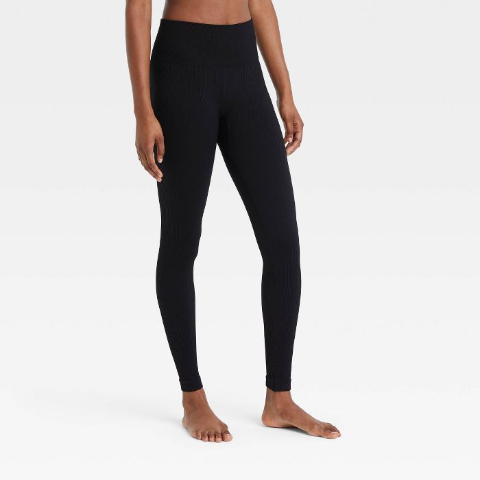 Women's Seamless Ribbed Leggings - Colsie™ | Target