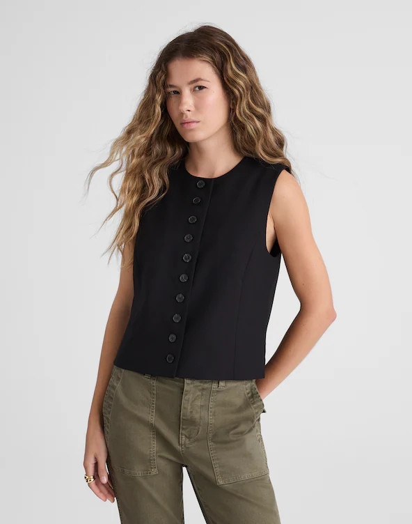 Crewneck Shell Vest | Madewell