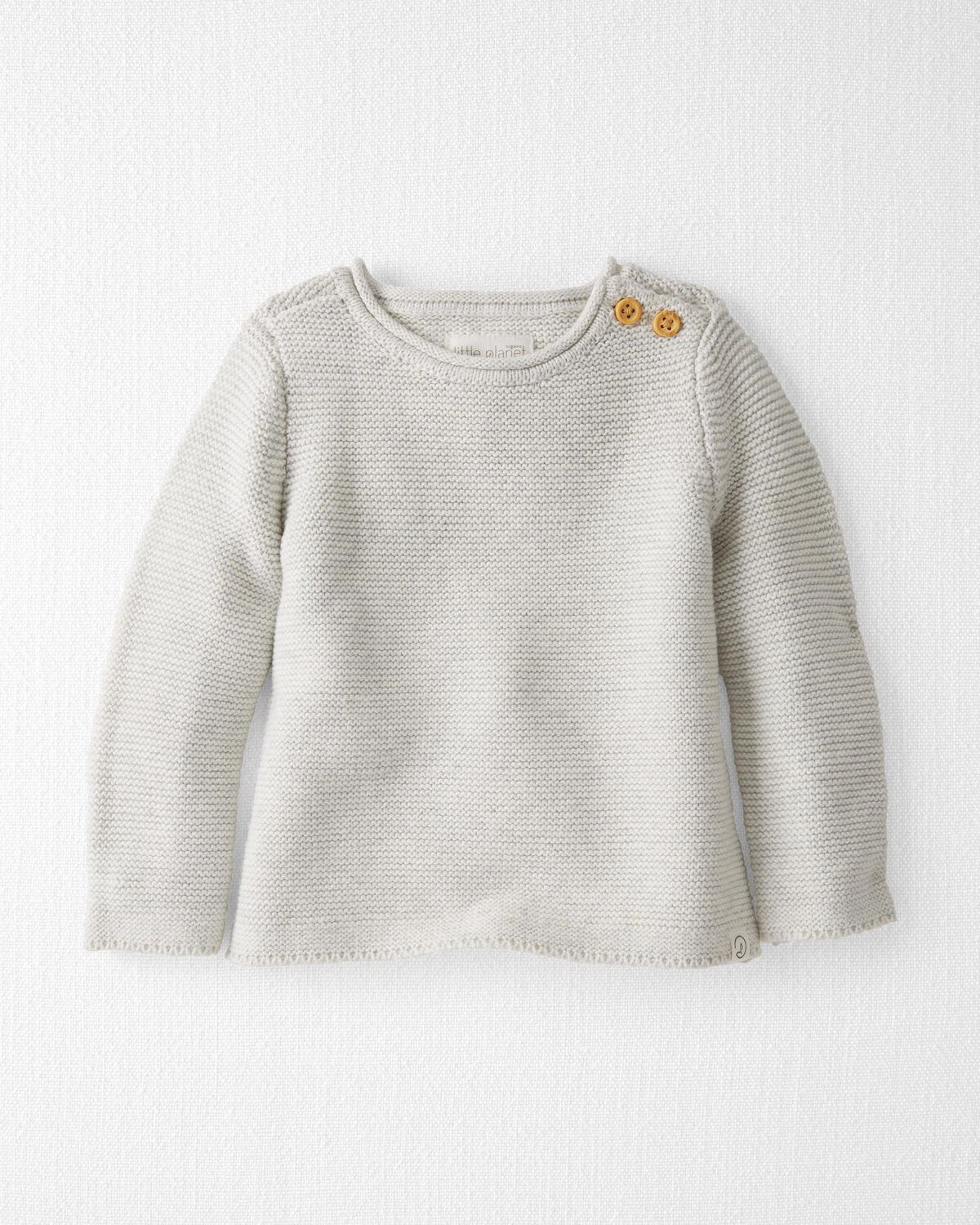 Oatmeal Baby Organic Cotton Knit Sweater | carters.com | Carter's